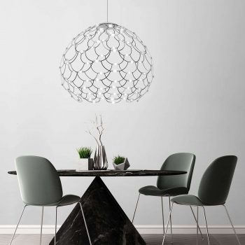 Čierne LED závesné svietidlo Lamoi 80 cm