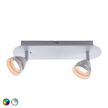 Trio WiZ Gemini stropné LED svietidlo 2-pl. biele