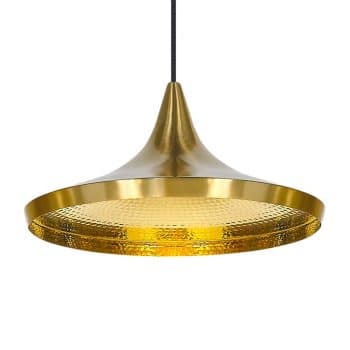 Tom Dixon Beat Wide závesná lampa mosadznej farby