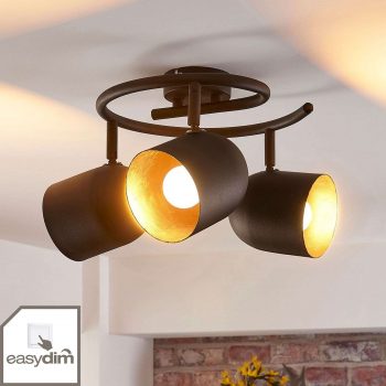 Stropné LED svietidlo Morik, okrúhle, 3-plameňové
