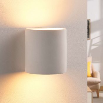 Sadrové nástenné svietidlo Krista LED žiarovka G9