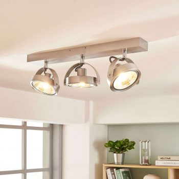 Stropné LED svietidlo Lieven z hliníka 3-plameňové
