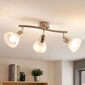 3-plameňové stropné LED svietidlo Paulina