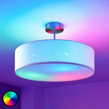 Lindby Smart LED stropná lampa Alwine s medzerou