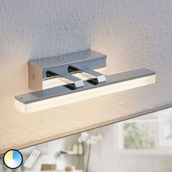 LED zrkadlová lampa Bernie, CCT, IP44, 32 cm