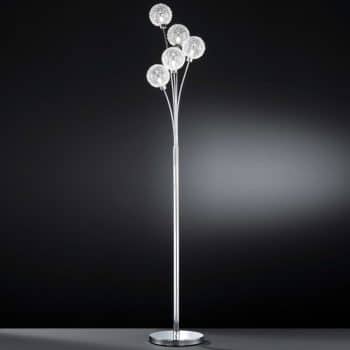 Viac-plameňová stojaca lampa ARC