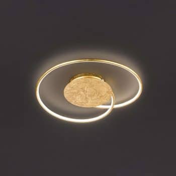 Stropné LED svietidlo Opus, zlaté, dĺžka 45 cm