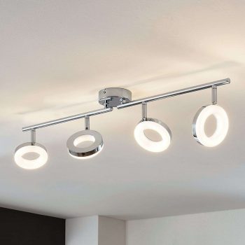 Stropné LED svietidlo Ringo, 4-plameňové