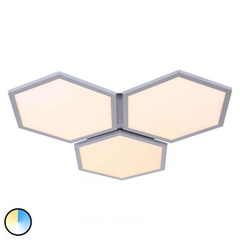 Stropné LED svietidlo Leas stmievateľné 3-plameň