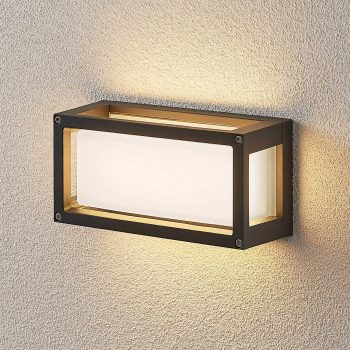 Vonkajšie nástenné LED svetlo Harpa 25x12,5cm ryhy