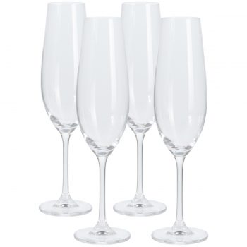 4-dielna sada pohárov na šampanské, 260 ml