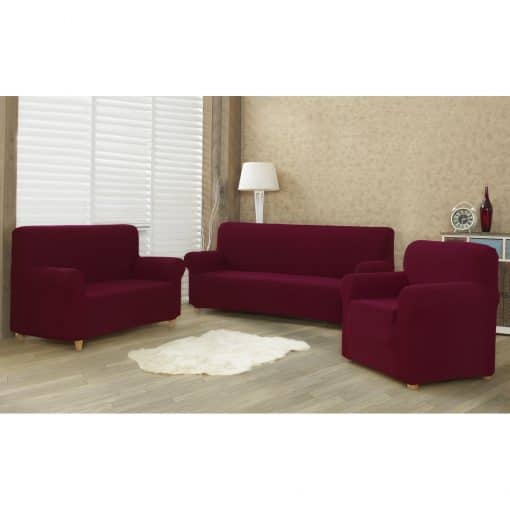 4Home Multielastický poťah na dvojkreslo Comfort bordó, 140 - 180 cm