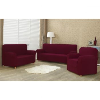 4Home Multielastický poťah na sedaciu súpravu Comfort bordó, 180 - 220 cm
