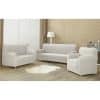 4home Multielastický poťah na dvojkreslo Comfort smotanová, 140 - 180 cm - Image 1