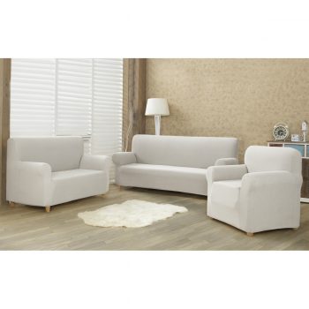 4home Multielastický poťah na kreslo Comfort smotanová, 70 - 110 cm