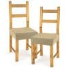 4home Multielastický poťah na sedák na stoličku Comfort béžová, 40 - 50 cm, sada 2 ks - Image 1