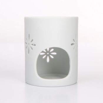 Altom Porcelánová aromalampa Abi 8 x 10 cm, biela