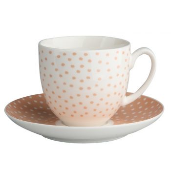 Altom Porcelánová šálka s podšálkou Punto, 200 ml