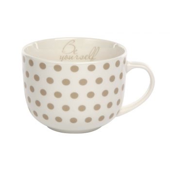 Altom Porcelánový hrnček Melania, 470 ml, hnedá