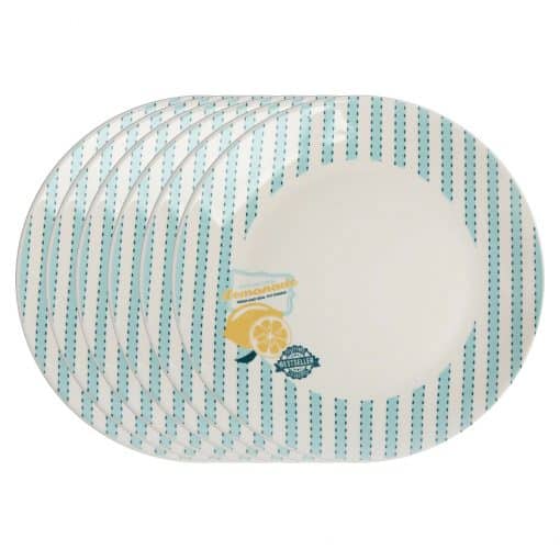 Altom Sada dezertných tanierov Lemonade, 20 cm, 6 ks