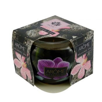 Arome Vonná sviečka v skle Relaxing Spa, 85 g