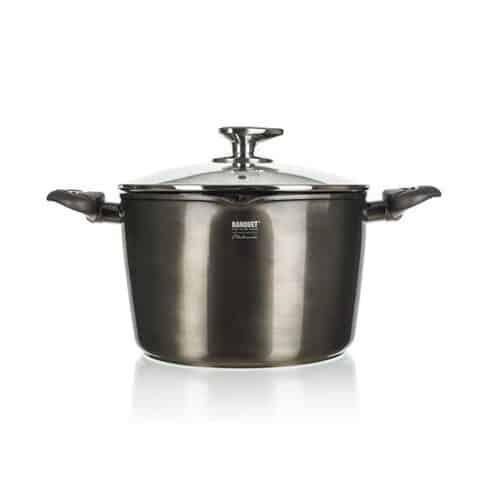 Banquet Hrniec na cestoviny s nepriľnavým  povrchom Metallic Platinum, 6,2 l