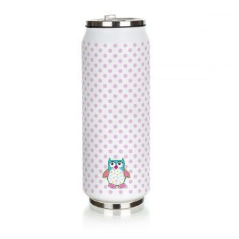 Banquet Termoska Be cool Owl 430 ml, ružová