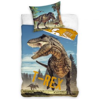 Tiptrade Bavlnené obliečky Tyranosaurus Rex, 140 x 200 cm, 70 x 90 cm
