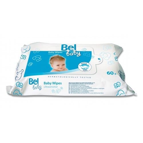 Bel Baby Vlhké utierky ultrasensitive, 60 ks