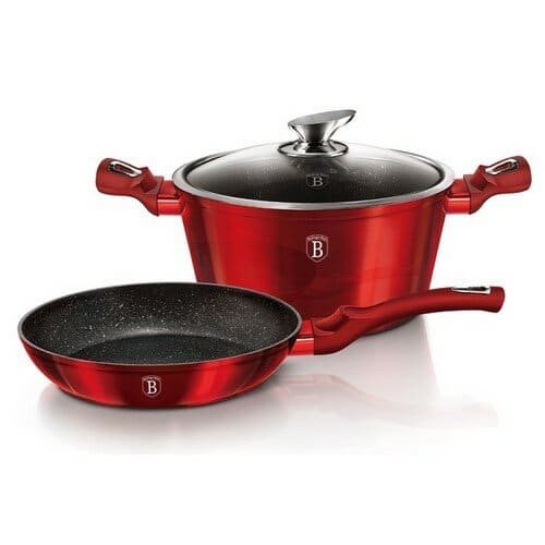 Berlinger Haus 3-dielna sada riadu Burgundy Metallic Line