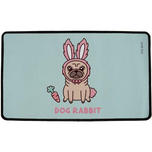 Butter Kings Vnútorná multifunkčná rohožka Dog Rabbit, 75 x 45 cm