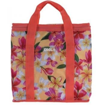 Chladiaca taška Tropical flowers červená, 16 l