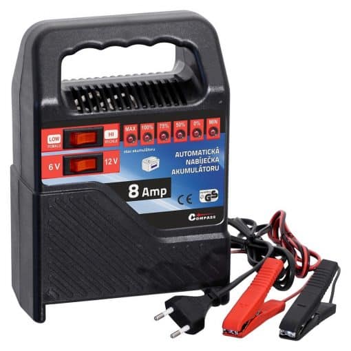 Compass Prenosná nabíjačka akumulátorov 8 Amp, 6 / 12 V