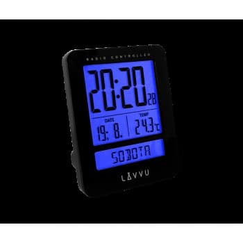 Digitálny budík Lavvu Duo Black, 9,2 cm