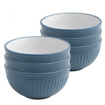 Florina Sada keramických misiek Doric 14 cm, 6 ks, modrá