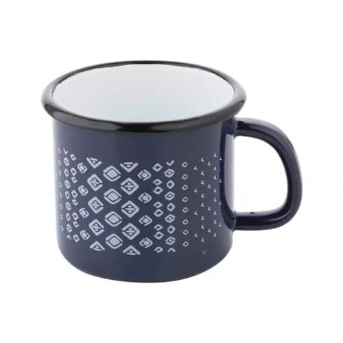 Florina Smaltovaný hrnček Trelis, 550 ml, modrá