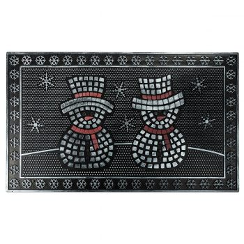 BO-MA Trading Gumová rohožka Snehuliaci, 40 x 60 cm