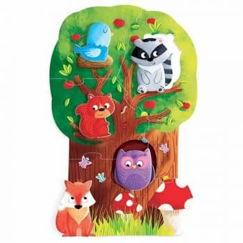 Headu Moje prvé puzzle Les s 5 drevenými figúrkami (Montessori)
