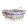 Home Decor Prútený košík s ušami Lavender, 28 x 28 x 11 cm - Image 1