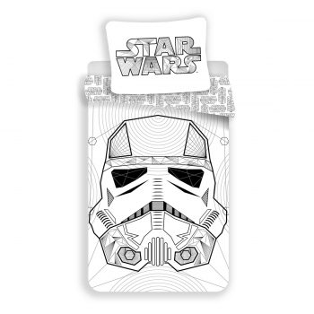 Jerry Fabrics Bavlnené obliečky Star Wars white, 140 x 200 cm, 70 x 90 cm
