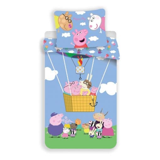 Jerry Fabrics Detské bavlnené obliečky Peppa Pig 001, 140 x 200, 70 x90 cm