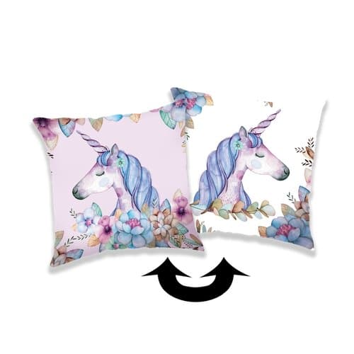 Jerry Fabrics Obliečka na vankúšik s flitrami Unicorn 04, 40 x 40 cm