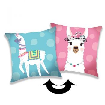 Jerry Fabrics Vankúšik s flitrami Llama 03, 40 x 40 cm