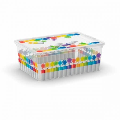 KIS Plastový úložný box C-Box Colours Arty S, 11 L