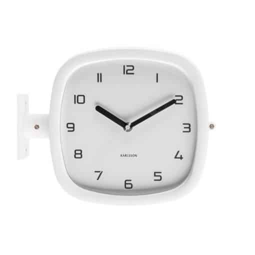 Designové oboustranné nástěnné hodiny 5831WH Karlsson 29cm