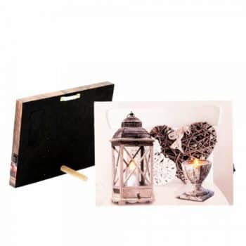 LED obraz na plátne Romantic, 20 x 15 cm