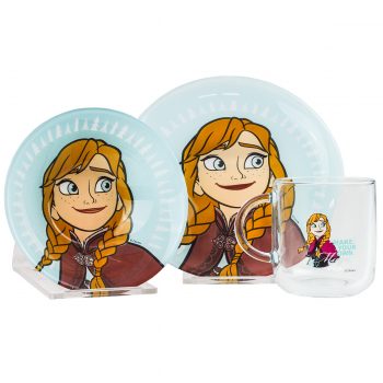 Mäser 3-dielna detská jedálenská súprava Frozen, Anna