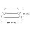 Forbyt Multielastický poťah na sedaciu súpravu Petra modrá, 180 - 240 cm - Image 2