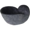 Obal na kvetináč Shell tmavosivá, 17 x 11 x 8,5 cm - Image 1