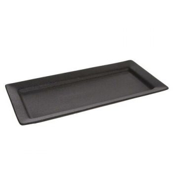 Orion Porcelánová servírovacia tácka 30 x 14 cm, čierna